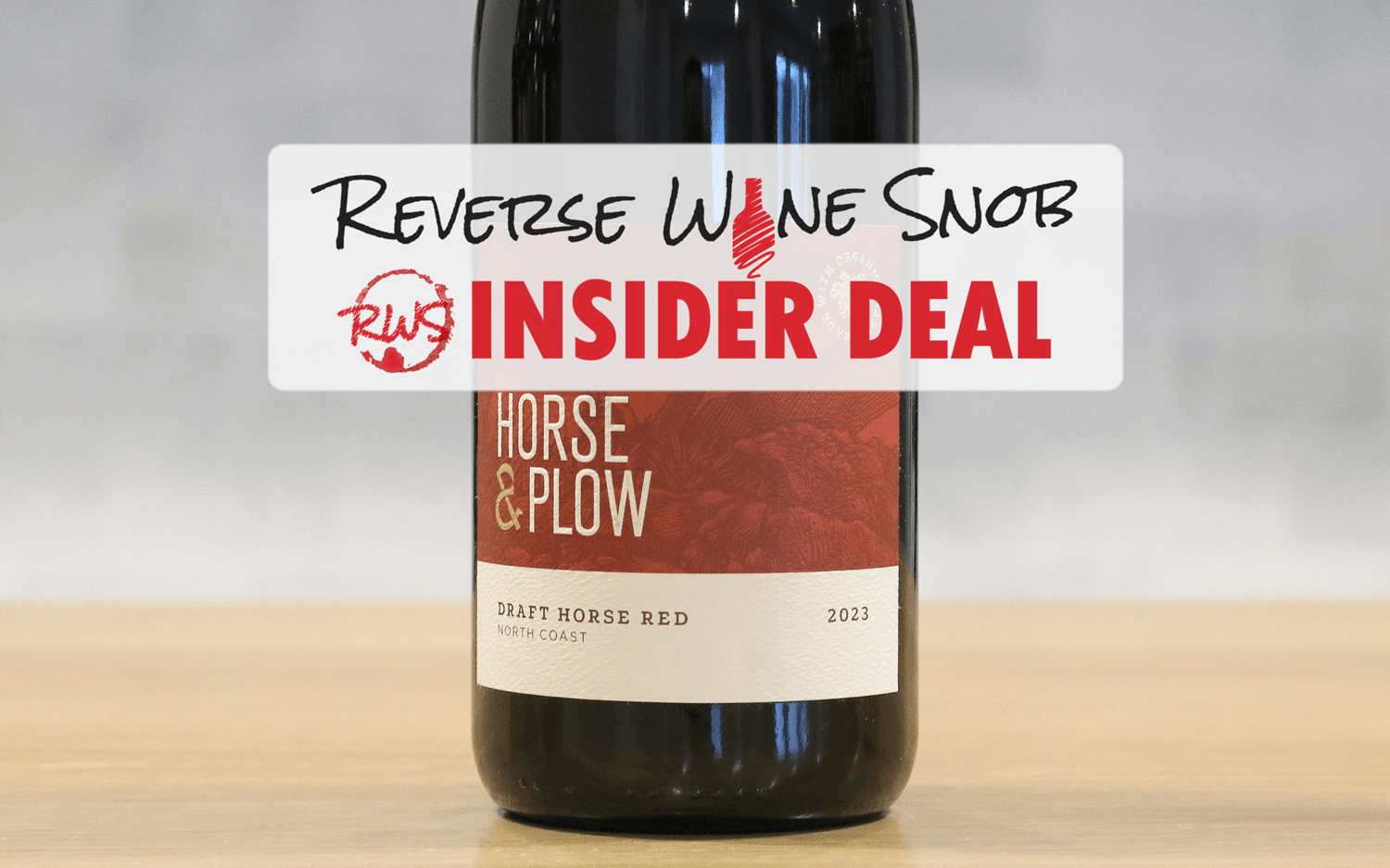 INSIDER DEAL! Horse & Plow Draft Horse Red