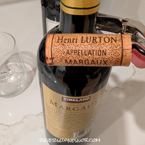 2023 Kirkland Signature Margaux cork