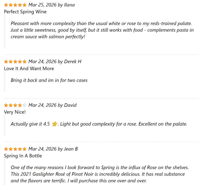 gaslighter rose 2021 reviews