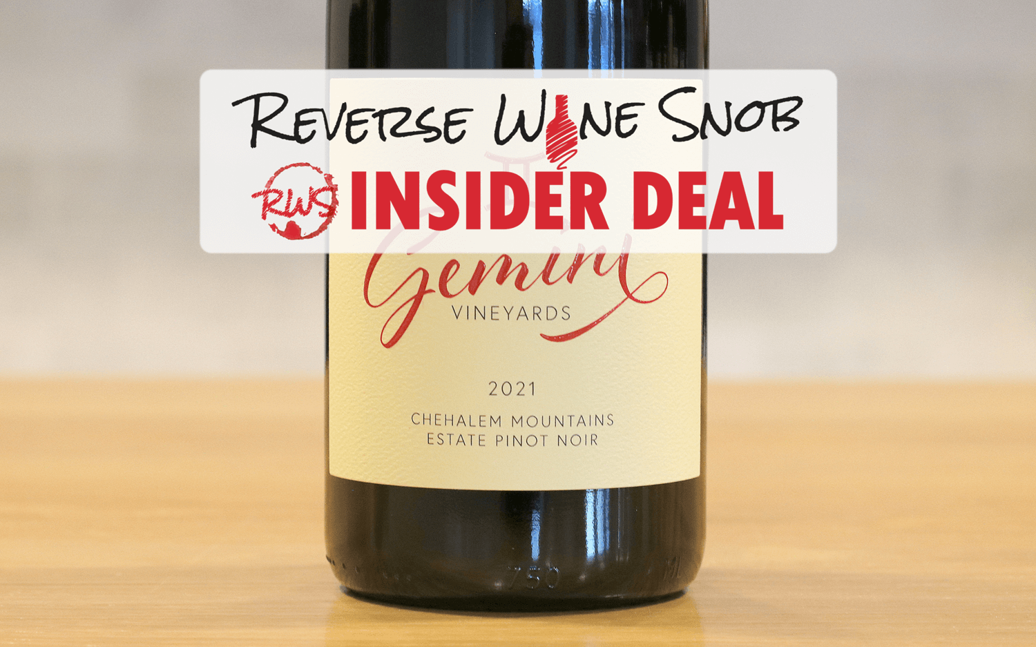INSIDER DEAL! 50% OFF Gemini Vineyards Chehalem Mountains Estate