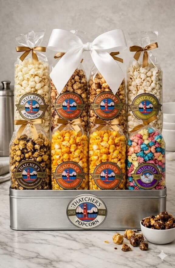 Inexpensive Gourmet INSIDER DEAL! 35% OFF Thatcher's Gourmet Popcorn