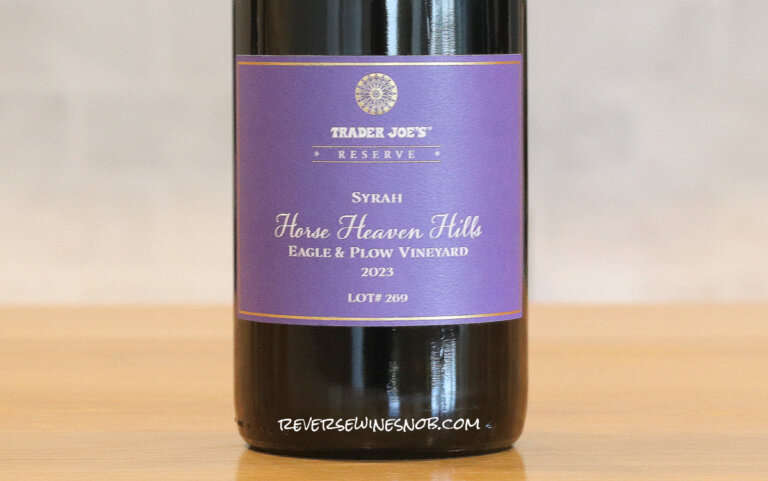 Trader Joe's Reserve Eagle & Plow Vineyard Horse Heaven Hills Syrah Review