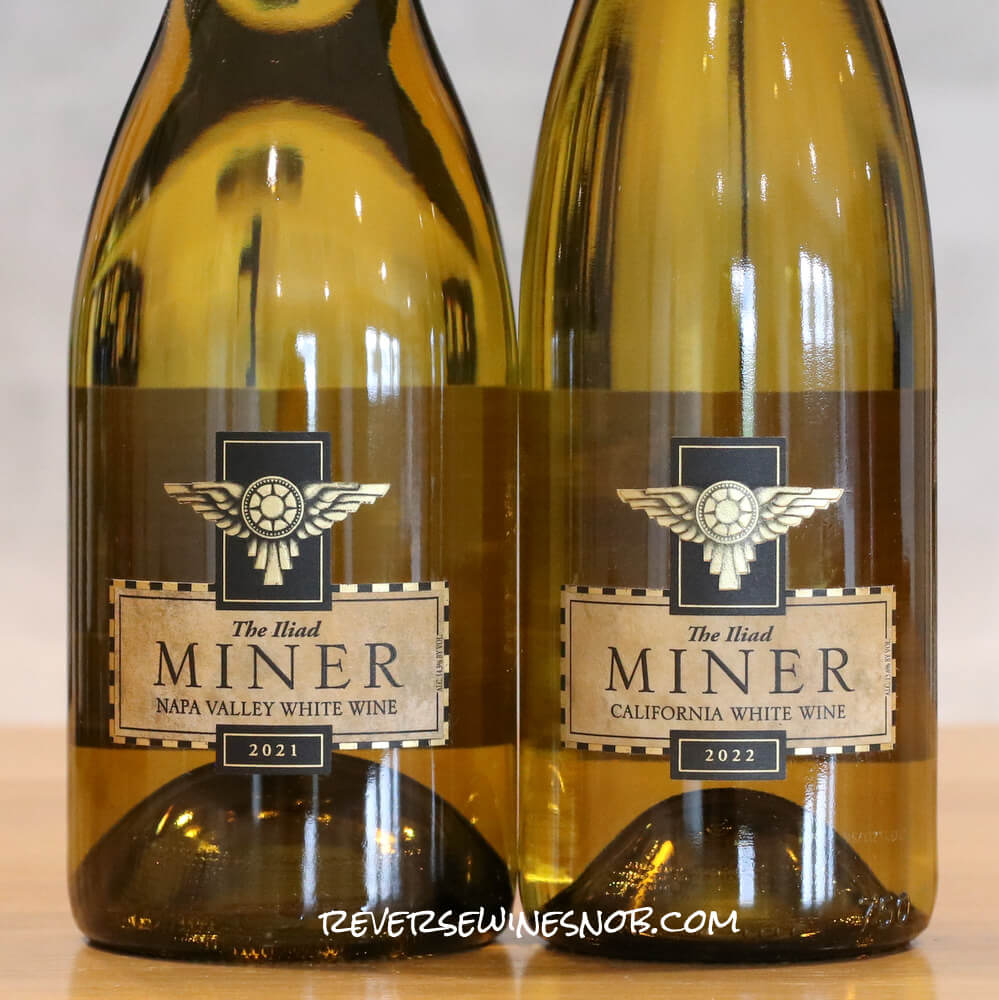 2021 and 2022 Miner The Iliad White Wine