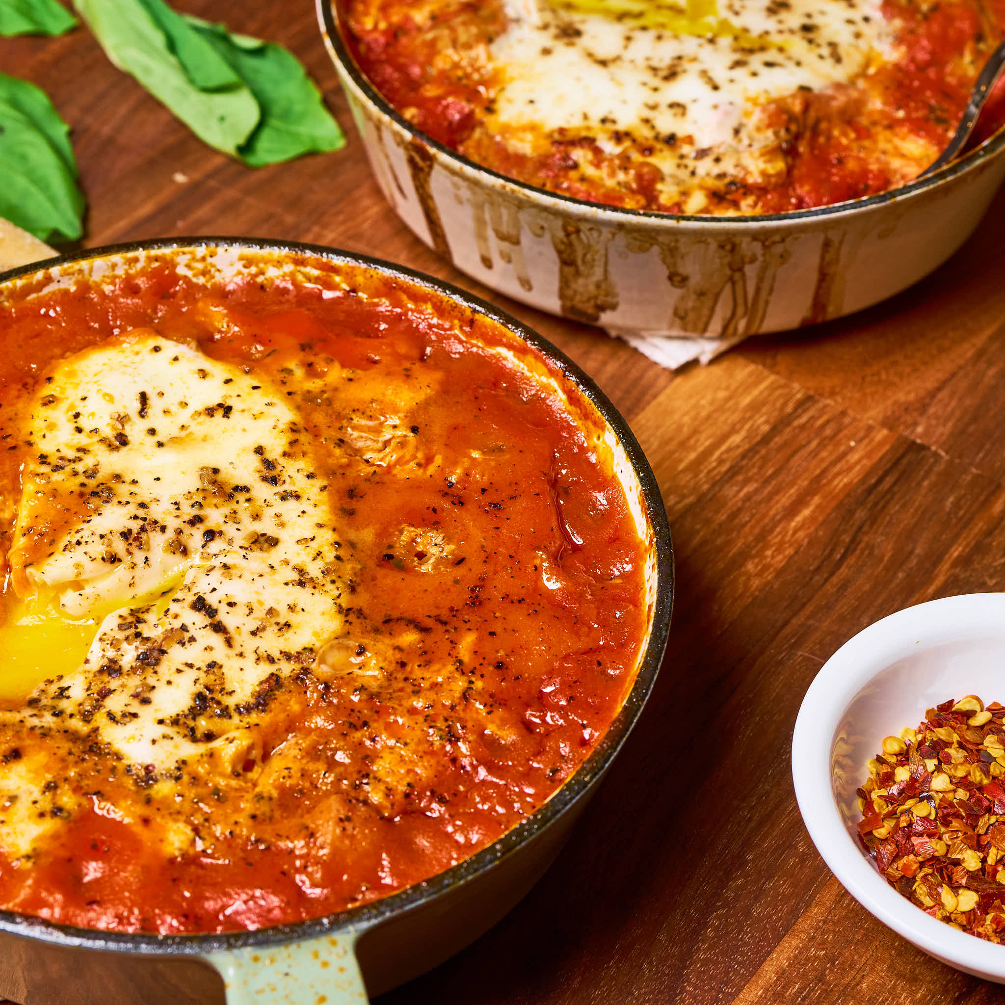 Mini Shakshuka with Sonoma Gourmet Cherry Tomato Basil Sauce