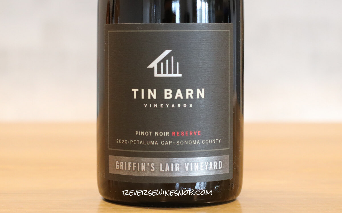 2020 Tin Barn Griffin's Lair Reserve Pinot Noir