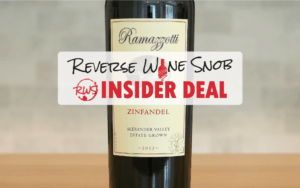 INSIDER DEAL! HALF OFF 94+ Point Ramazzotti Alexander Valley Zinfandel