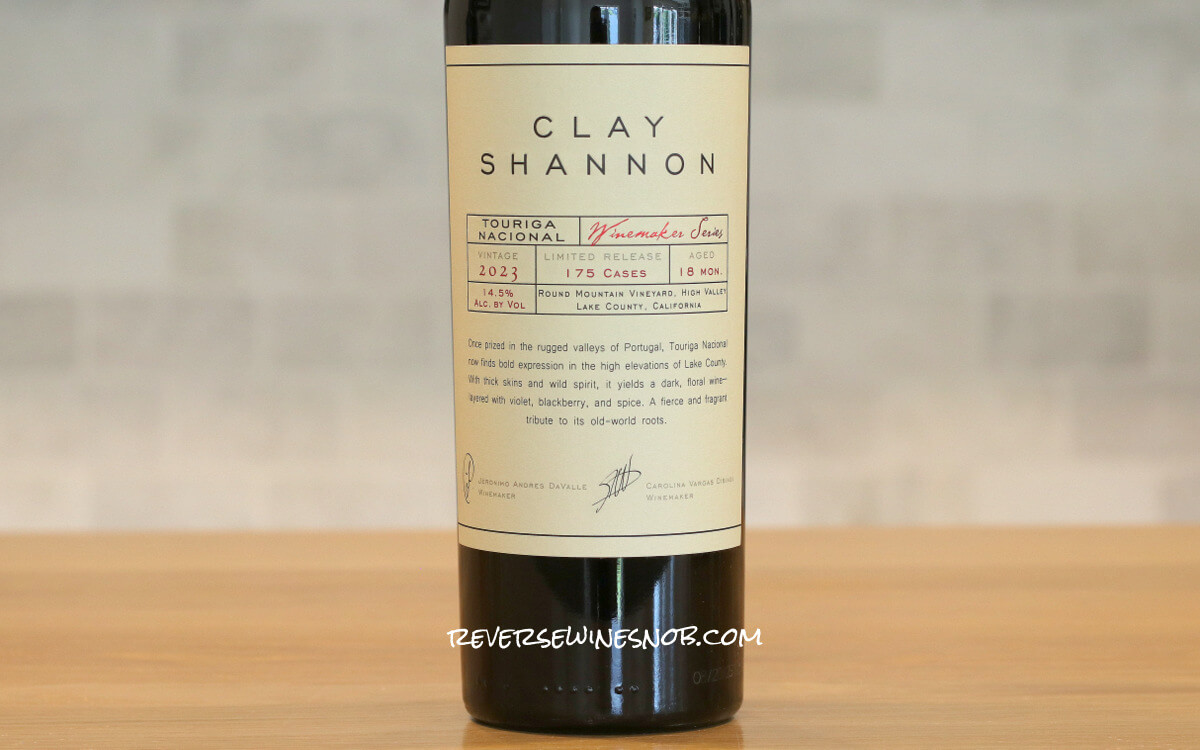 2023 Clay Shannon Winemakers Series Touriga Nacional