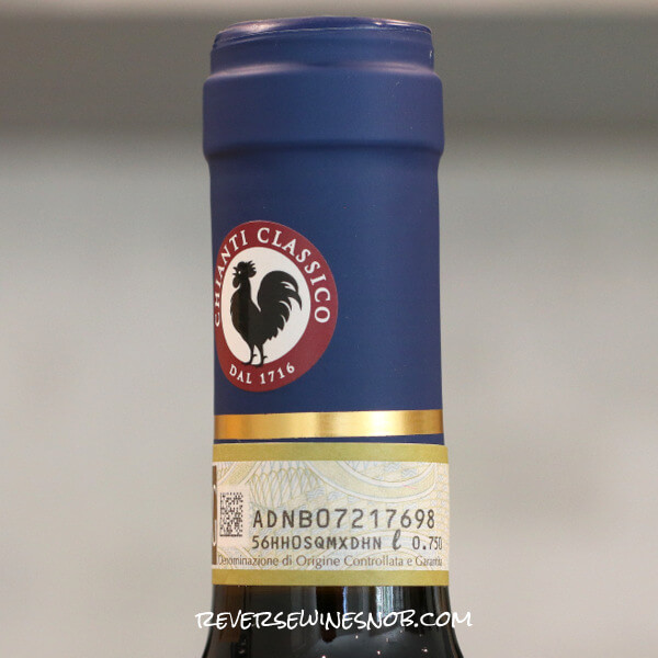 2023 Kirkland Signature Chianti Classico Riserva Neck Tag