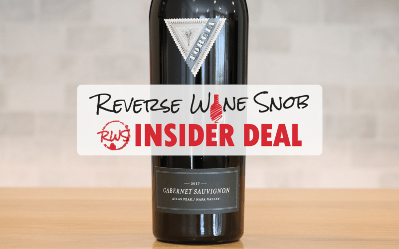 INSIDER DEAL! SAVE $94 A BOTTLE On Torcia Atlas Peak Napa Cab!