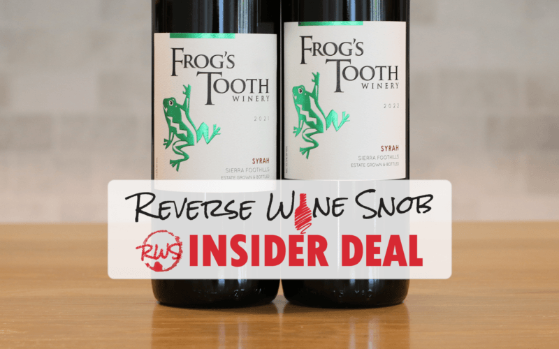 INSIDER DEAL! SAVE $22 A BOTTLE On 92-93 Point Frog’s Tooth Syrah