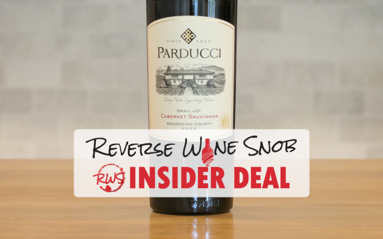 INSIDER DEAL! $9.33 A BOTTLE Parducci Small Lot Cabernet Blow-Out