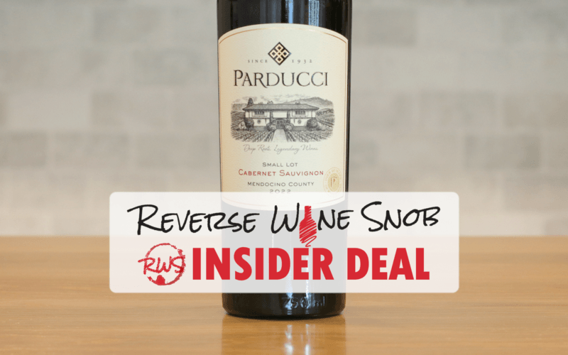 INSIDER DEAL! $9.33 A BOTTLE Parducci Small Lot Cabernet Blow-Out