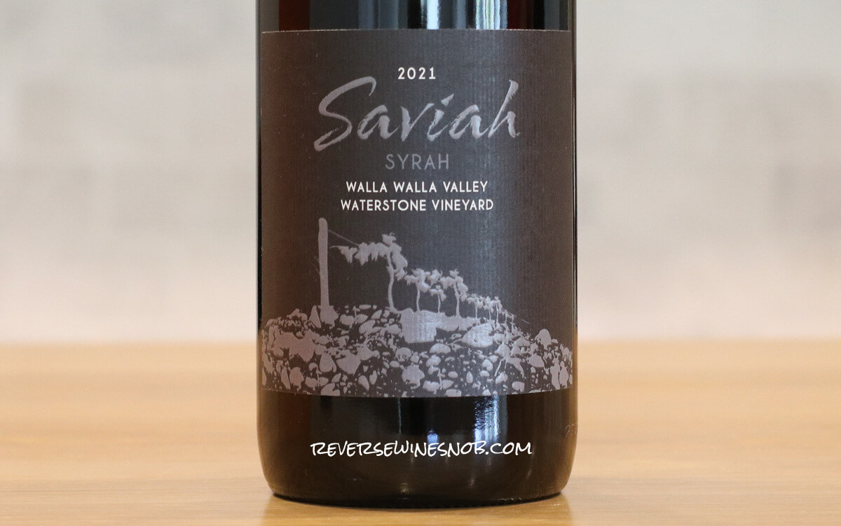 2021 Saviah Waterstone Vineyard Walla Walla Syrah